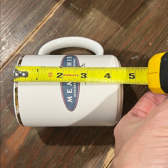 Memphis Redbirds Baseball white and Gold Baseball Mug. - Picture 6 of 8